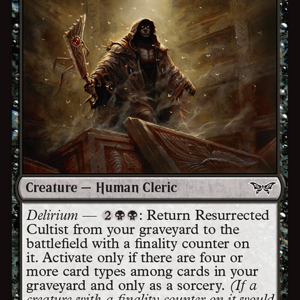 Resurrected Cultist [Duskmourn: House of Horror]