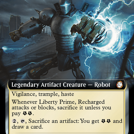 Liberty Prime, Recharged (Extended Art) (Surge Foil) [Fallout]