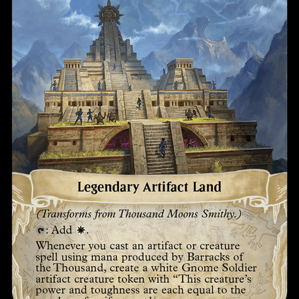 Thousand Moons Smithy // Barracks of the Thousand [The Lost Caverns of Ixalan Prerelease Cards]