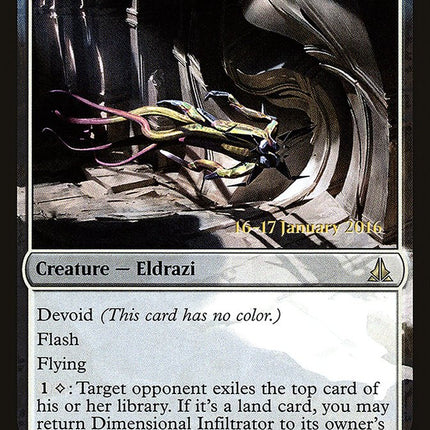 Dimensional Infiltrator [Oath of the Gatewatch Prerelease Promos]