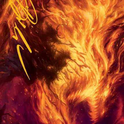 Stoke the Flames Art Card (Gold-Stamped Signature) [March of the Machine Art Series]