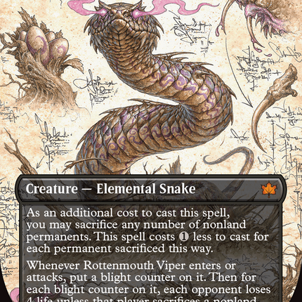 Rottenmouth Viper (Borderless) [Bloomburrow]