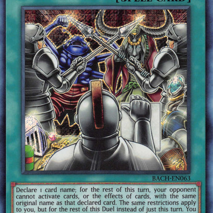 Sales Ban [BACH-EN063] Secret Rare