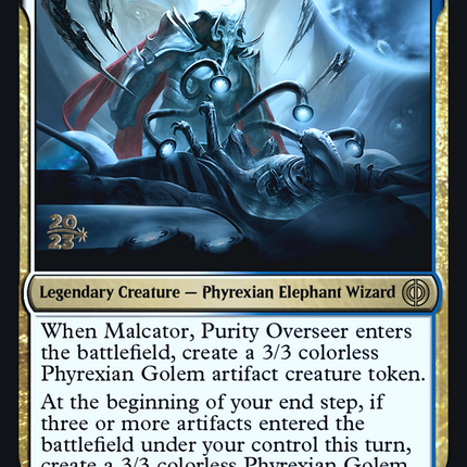 Malcator, Purity Overseer [Phyrexia: All Will Be One Prerelease Promos]
