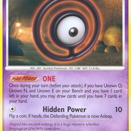 Unown O (70/132) [Diamond & Pearl: Secret Wonders]