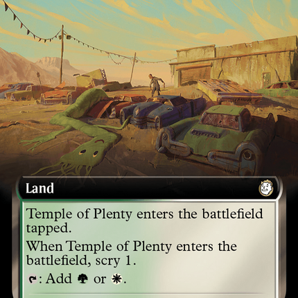 Temple of Plenty (Extended Art) (Surge Foil) [Fallout]