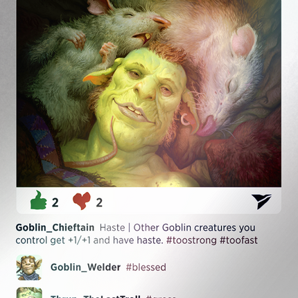 Goblin Chieftain (Rainbow Foil) [Secret Lair Drop Series]