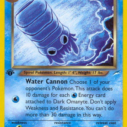 Dark Omanyte (37/105) [Neo Destiny 1st Edition]