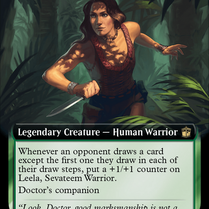 Leela, Sevateem Warrior (Extended Art) (Surge Foil) [Doctor Who]