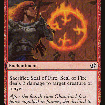 Seal of Fire [Duel Decks Anthology]