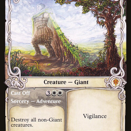 Realm-Cloaked Giant // Cast Off (Showcase) [Throne of Eldraine]