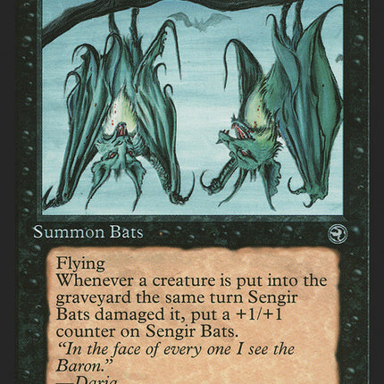 Sengir Bats (Daria Flavor Text) [Homelands]