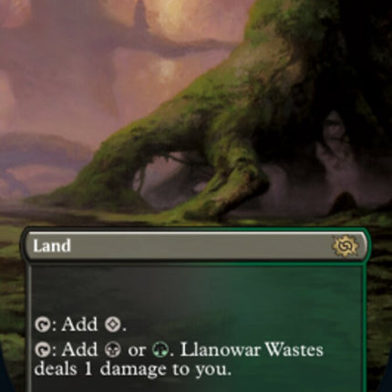 Llanowar Wastes (Borderless Alternate Art) [The Brothers' War]