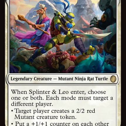 Splinter & Leo, Father & Son [Teenage Mutant Ninja Turtles Commander]