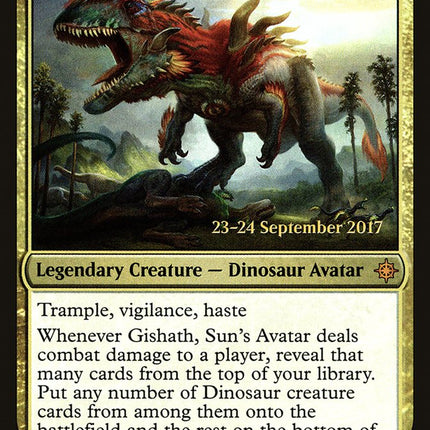 Gishath, Sun's Avatar [Ixalan Prerelease Promos]