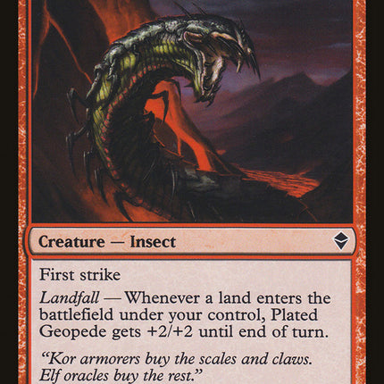 Plated Geopede [Zendikar]