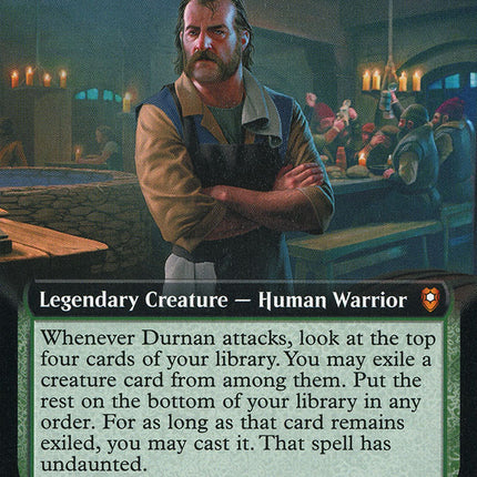 Durnan of the Yawning Portal (Extended Art) [Commander Legends: Battle for Baldur's Gate]
