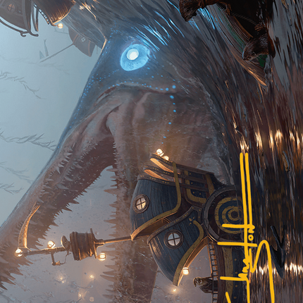 Eluge, the Shoreless Sea Art Card (Gold-Stamped Signature) [Bloomburrow Art Series]