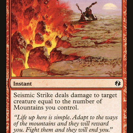 Seismic Strike [Duel Decks: Venser vs. Koth]