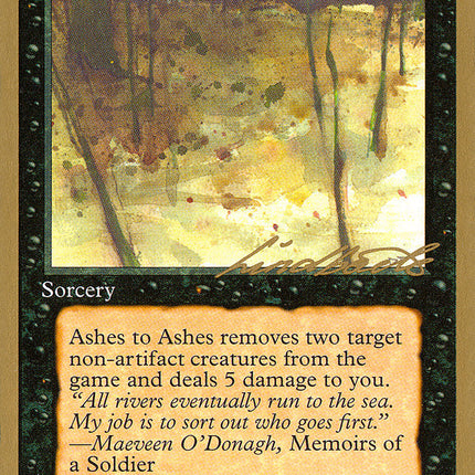 Ashes to Ashes (Leon Lindback) (SB) [Pro Tour Collector Set]