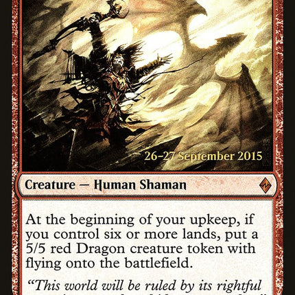 Dragonmaster Outcast [Battle for Zendikar Prerelease Promos]