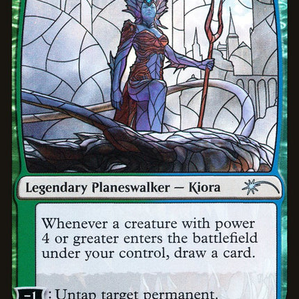 Kiora, Behemoth Beckoner (Stained Glass) [Secret Lair Drop Promos]