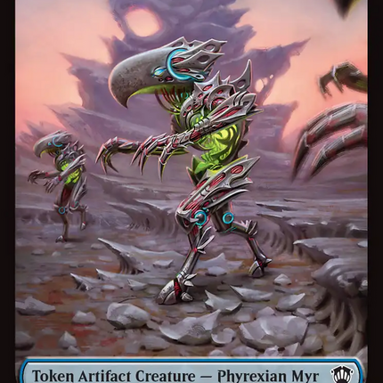Elemental (0021) // Phyrexian Myr Double-Sided Token [Secrets of Strixhaven Commander Tokens]