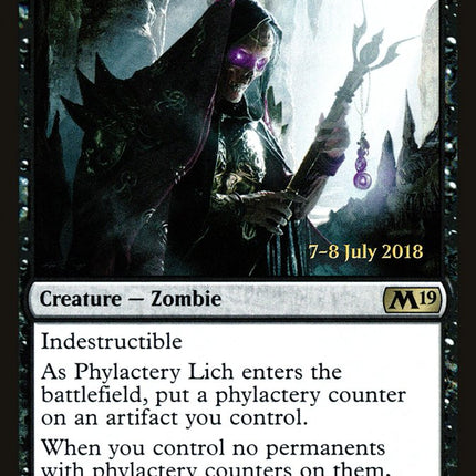Phylactery Lich [Core Set 2019 Prerelease Promos]