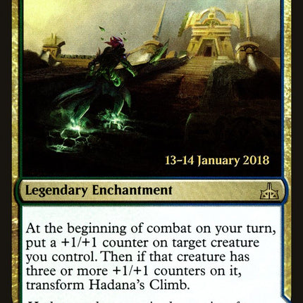 Hadana's Climb // Winged Temple of Orazca [Rivals of Ixalan Prerelease Promos]