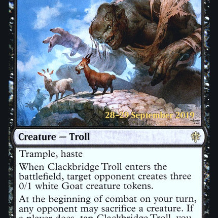 Clackbridge Troll [Throne of Eldraine Prerelease Promos]