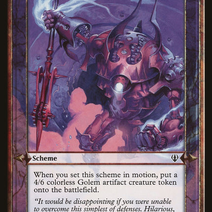 The Iron Guardian Stirs (Schemes) [Archenemy Schemes]