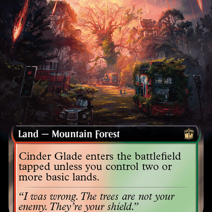 Cinder Glade (Extended Art) (Surge Foil) [Doctor Who]