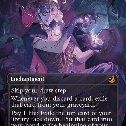 Necropotence (Anime Borderless) (Confetti Foil) [Wilds of Eldraine: Enchanting Tales]