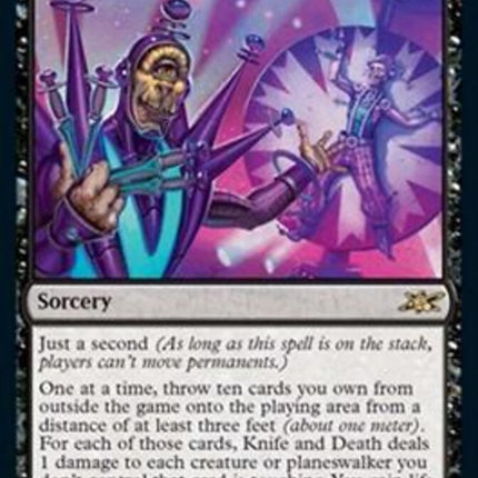 Knife and Death (Galaxy Foil) [Unfinity]