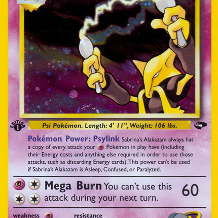 Sabrina's Alakazam (16/132) [Gym Challenge 1st Edition]
