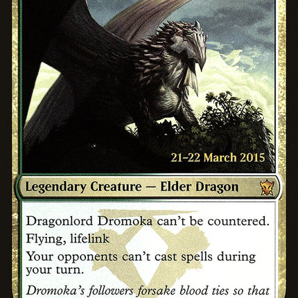 Dragonlord Dromoka [Dragons of Tarkir Prerelease Promos]
