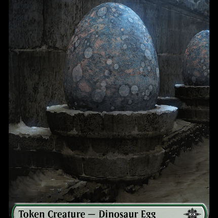 Dinosaur Egg // Dinosaur (0010) Double-Sided Token [The Lost Caverns of Ixalan Tokens]