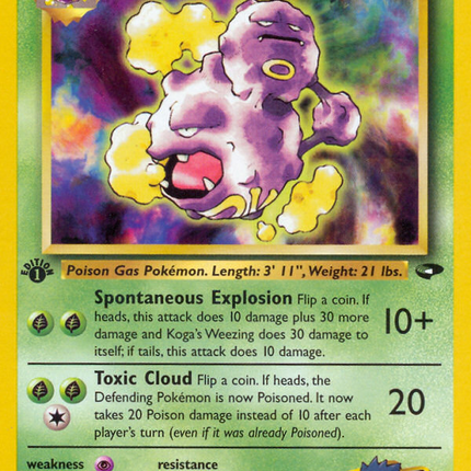 Koga's Weezing (50/132) [Gym Challenge 1st Edition]