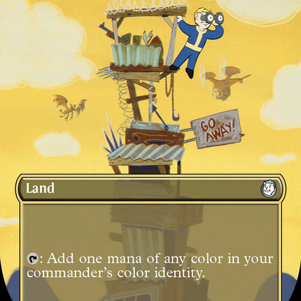 Command Tower (Borderless) (Surge Foil) [Fallout]