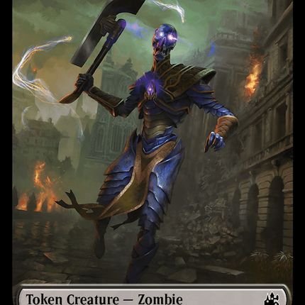 Elf Knight // Zombie Double-Sided Token [Ravnica Remastered Tokens]