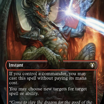 Deflecting Swat (Borderless Alternate Art) [Commander Masters]