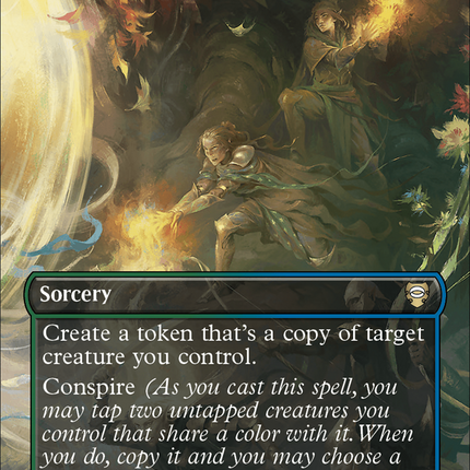 Rally the Galadhrim (Borderless) (Surge Foil) [The Lord of the Rings: Tales of Middle-Earth Commander]