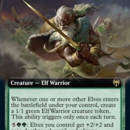 Elvish Warmaster (Extended Art) [Kaldheim]