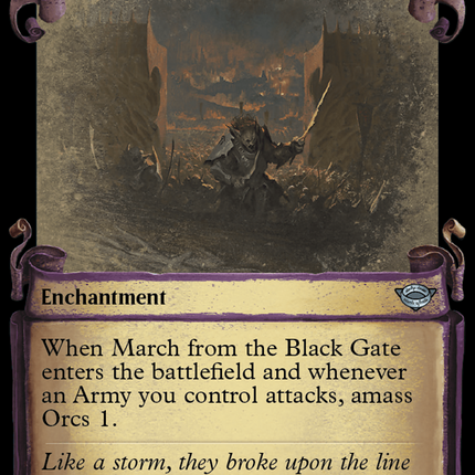 March from the Black Gate [The Lord of the Rings: Tales of Middle-Earth Showcase Scrolls]