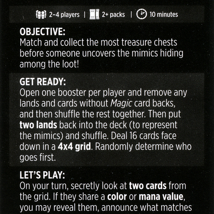 Mimic Match (Magic Minigame) [Commander Legends: Battle for Baldur's Gate Minigame]