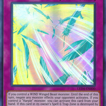 Harpie's Feather Storm [LED4-EN000] Super Rare