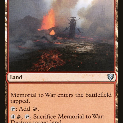 Memorial to War [Commander Legends]