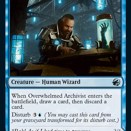 Overwhelmed Archivist // Archive Haunt [Innistrad: Midnight Hunt]