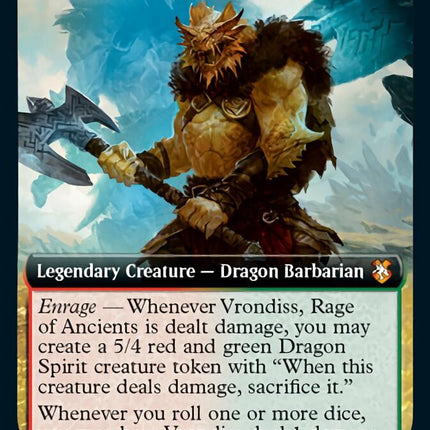 Vrondiss, Rage of Ancients (Extended Art) [Dungeons & Dragons: Adventures in the Forgotten Realms Commander]
