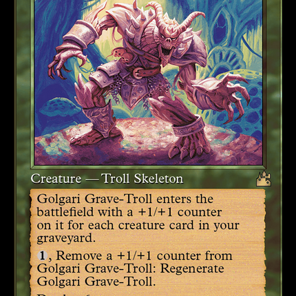 Golgari Grave-Troll (Retro Frame) [Ravnica Remastered]